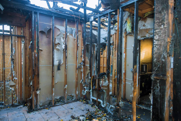 Professional Fire Damage Removal technician working in Mahopac, NY